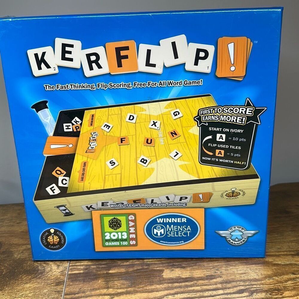 NEW‎ Kerflip! Word Game Board Game SEALED Creative Foundry